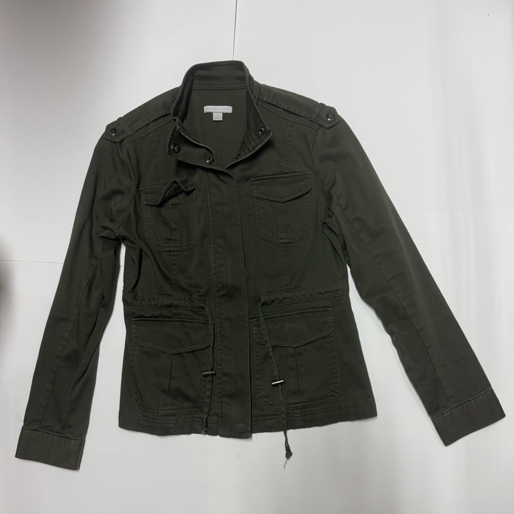 New York & Company Dark Green Utility Jacket